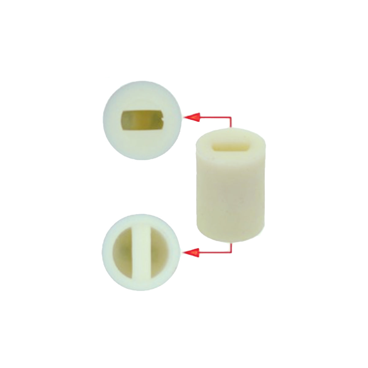 Plastic Coupling 22604, 22mm